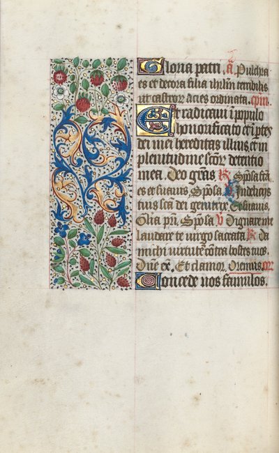Book of Hours Use of Rouen: fol. 69v by Master of the Geneva Latini
