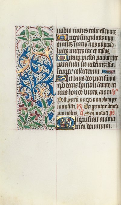 Book of Hours Use of Rouen: fol. 73v by Master of the Geneva Latini