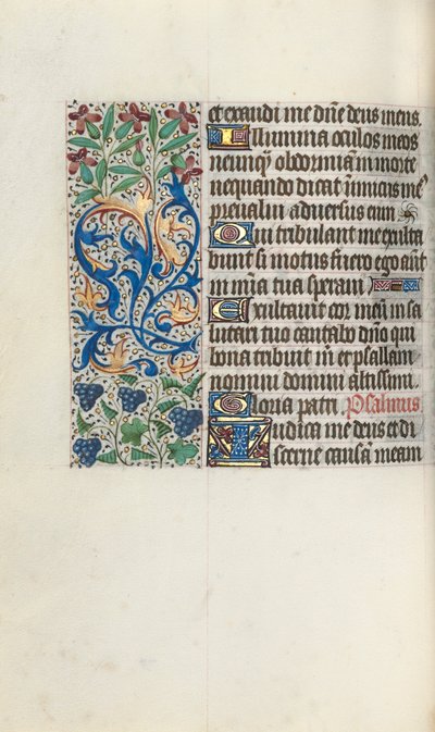 Book of Hours Use of Rouen: fol. 75v by Master of the Geneva Latini