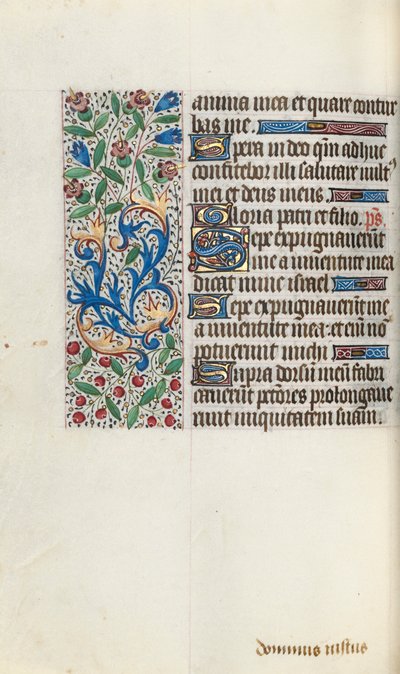 Book of Hours Use of Rouen: fol. 76v, c. 1470 by Master of the Geneva Latini