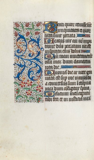 Book of Hours Use of Rouen: fol. 81v by Master of the Geneva Latini