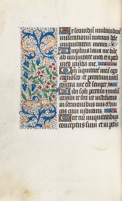 Book of Hours Use of Rouen: fol. 85v by Master of the Geneva Latini