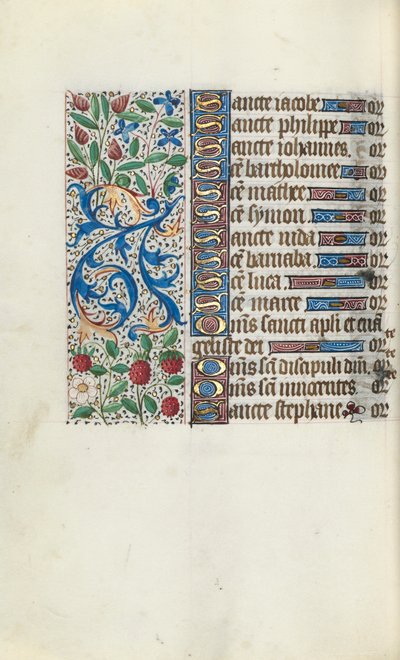 Book of Hours Use of Rouen: fol. 93v by Master of the Geneva Latini