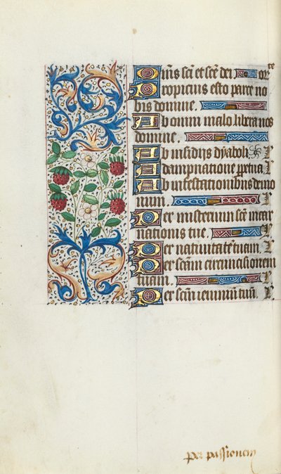 Book of Hours Use of Rouen: fol. 94v, c. 1470 by Master of the Geneva Latini