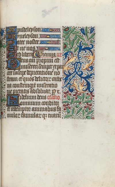 Book of Hours Use of Rouen: fol. 96r by Master of the Geneva Latini