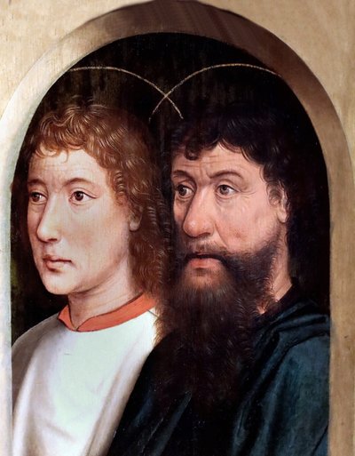 Two Apostles (?) by Master of the Legend of Saint Lucy