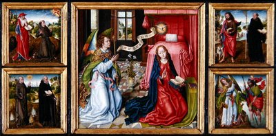 Triptych of the Annunciation by Master of the Legend of St. Ursula