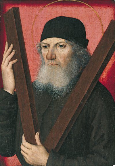 Portrait of a Man as Saint Andrew by Master of the Magdalen Legend
