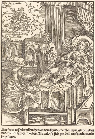 A Woman at Peham Churches by Master of the Miracles of Mariazell