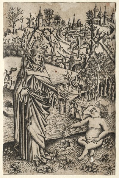 St. Augustine and the Child on the Seashore, c. 1465-1469 by Master of the Nuremberg Passion