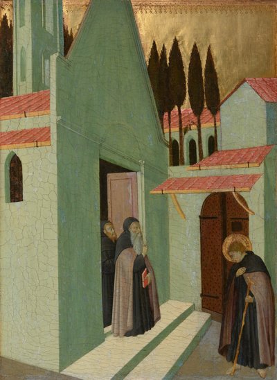 Saint Anthony Leaving His Monastery by Master of the Osservanza
