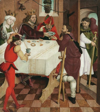 Charity of St. Oswald, c.1480-85 by Master of the Oswald Legend