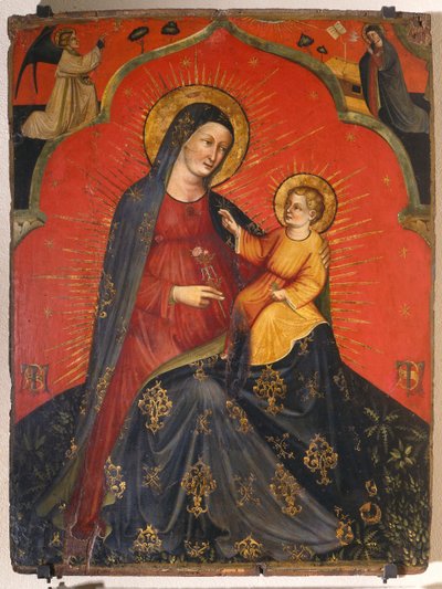 Madonna and Child and Annunciation, c.1390 by Master of the Pesaro Crucifix