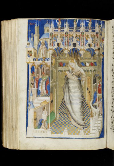 Madonna and Child, from a Book of Hours, French, c.1445-50 by Master of the Rohan Hours
