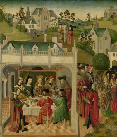 Wedding Feast of Saint Elizabeth of Hungary and Louis of Thuringia by Master of the St Elizabeth Panels