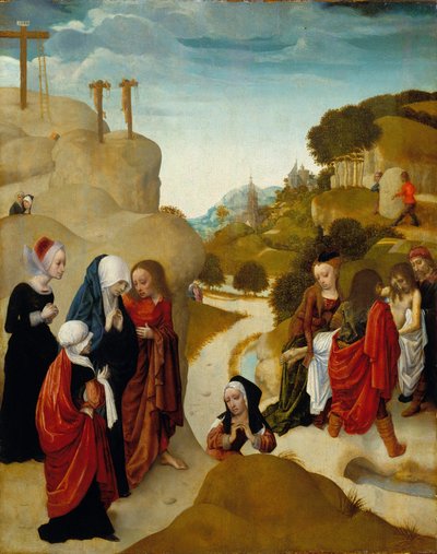 Entombment of Christ, c.1490 by Master of the Virgo Inter Virgines