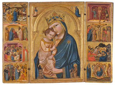 The Wallraf Triptych by Master of the Wallraf Triptych