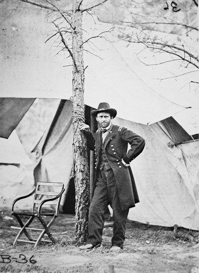 General Ulysses Simpson Grant in the Field at Cold Harbor by Mathew Brady