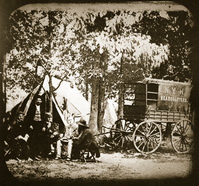 Headquarters of the New York Herald in the Field at Culpeper Court House by Mathew B. Brady