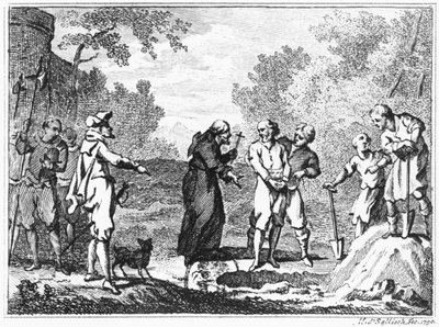 Execution of Flemish Protestants by Spanish Catholics, 1790 by Mathias de Sallieth