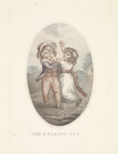 Boy and Girl Teasing Each Other by Mathias de Sallieth
