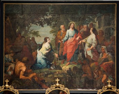 Parish Church (Parochiekerk Sint-Maarten). Painting. "Jesus and the Samaritan Woman". Matthijs De Visch by Mathias de Visch