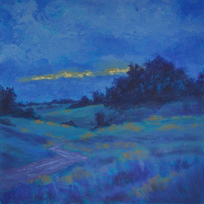 Golden Cloud Blue Landscape by Matt Dominger