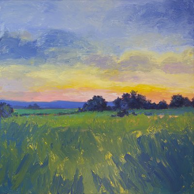 Vibrant Field Sunset by Matt Dominger