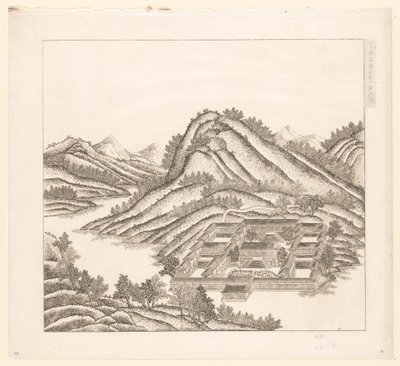 View of a Part of the Imperial Summer Palace in Chengde (Jehol), China by Matteo Ripa