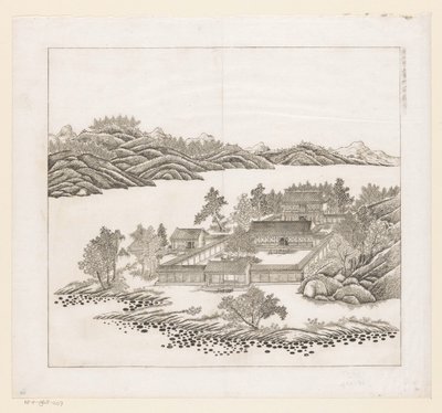 View of a Part of the Imperial Summer Palace in Chengde (Jehol), China by Matteo Ripa