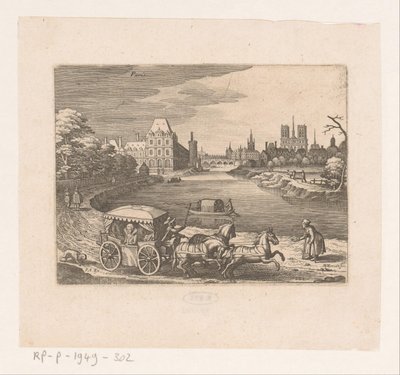 View in Paris by Matthäus Merian (I)