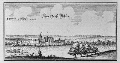 Beesen (1820 unification with Laublingen to Beesenlaublingen, today part of the town Könnern, Saxony-Anhalt, Germany) by Matthaus Merian