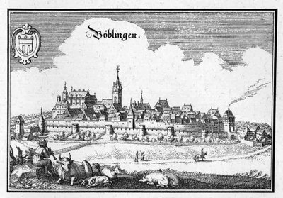 Böblingen (excerpt) by Matthaus Merian