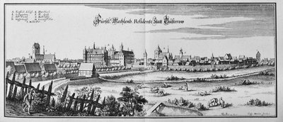 Büsterow by Matthaus Merian