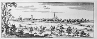 Bützow by Matthaus Merian