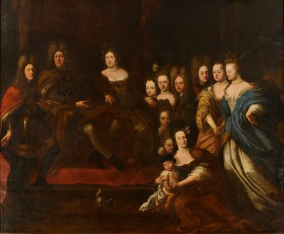 Family Portrait of Landgrave Frederick II of Hesse-Homburg by Matthaus Merian