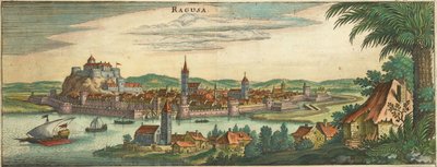 Dubrovnik - Ragusa, Negroponte by Matthaus Merian