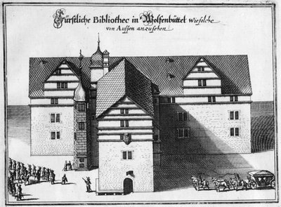 Herzog August Library in Wolfenbüttel, Between 1655 and 1660 by Matthaus the Elder Merian