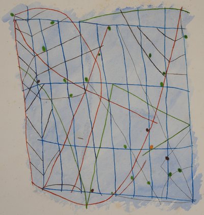 Stick Chart 2, 2014 by Matthew Hilton