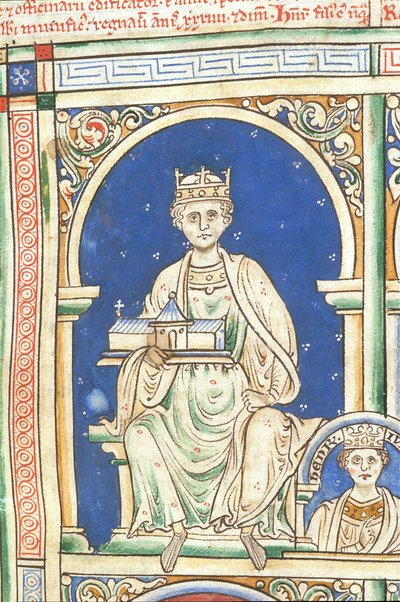 Henry II of England from the Historia Anglorum, Chronica Majora by Matthew Paris