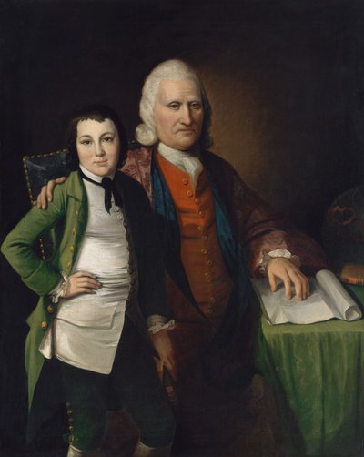 Cadwallader Colden and His Grandson Warren De Lancey, ca. 1772 by Matthew Pratt