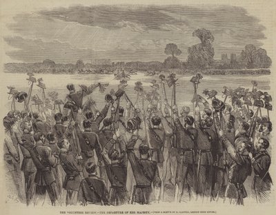 The Volunteer Review, the Departure of Her Majesty by Matthew Somerville Morgan