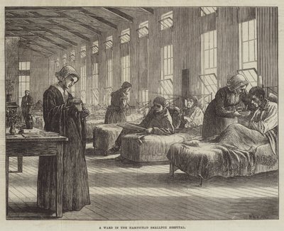 A Ward in the Hampstead Smallpox Hospital by Matthew White Ridley