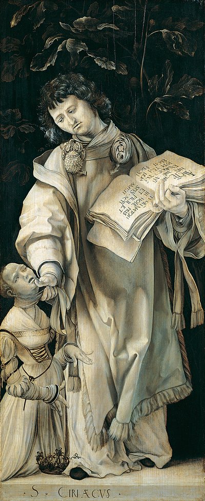 Panel of the Heller Altar depicting St. Cyriacus by Matthias Grünewald