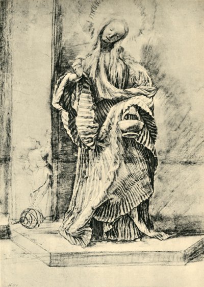 Saint Dorothy with Basket of Flowers by Matthias Gruenewald