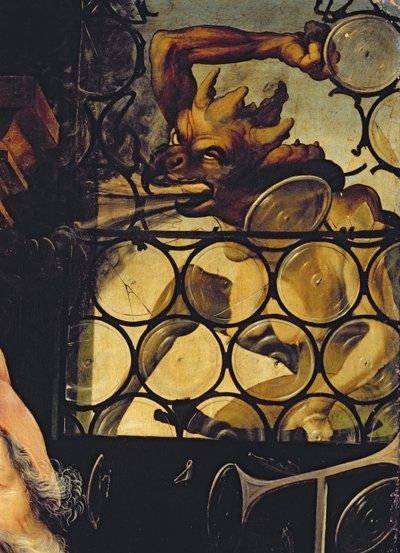 The Devil Attacking the Window (detail) by Matthias Grünewald