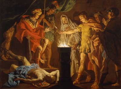 Mucius Scaevola in the Presence of Lars Porsenna by Matthias Stom