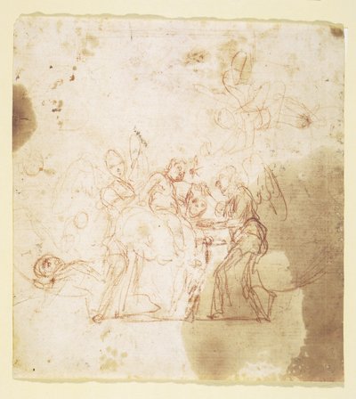 St John the Baptist as a Child Ministered to by Angels (?) by Mattia Preti