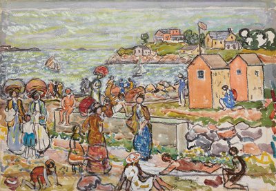 Bathers and Strollers, c.1919 by Maurice Brazil Prendergast