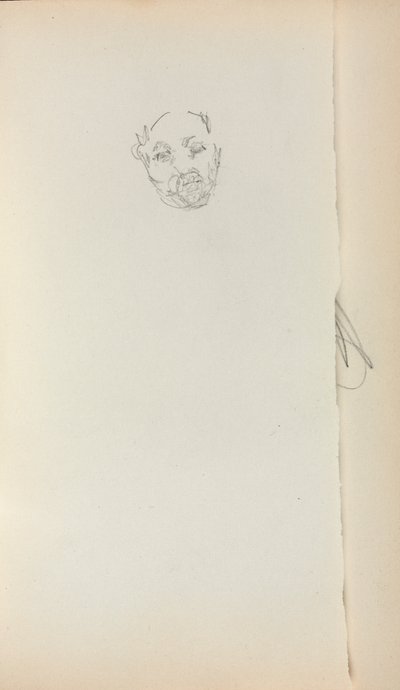 Italian Sketchbook: Head of a Man page 221 by Maurice Brazil Prendergast